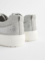 Srebrni diamanti - Športni copati z vezalkami in debelim podplatom Forever Comfort - Slika 5 iz 9