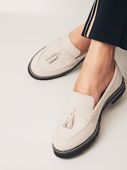 Bone Forever Comfort® Leather Tassel Chunky Loafer Shoes - Image 2 of 9