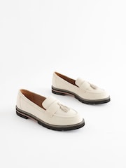 Bone Forever Comfort® Leather Tassel Chunky Loafer Shoes - Image 3 of 9