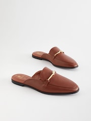 Rjava - Usnjeni natikači z vozlom Forever Comfort® - Slika 3 iz 8