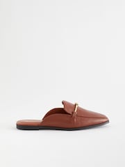 Rjava - Usnjeni natikači z vozlom Forever Comfort® - Slika 4 iz 8