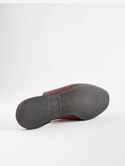 Rjava - Usnjeni natikači z vozlom Forever Comfort® - Slika 5 iz 8