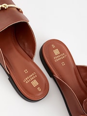 Rjava - Usnjeni natikači z vozlom Forever Comfort® - Slika 8 iz 8