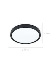 Eglo Black Fueva 5 LED Surface Mounted Light - Image 4 of 4