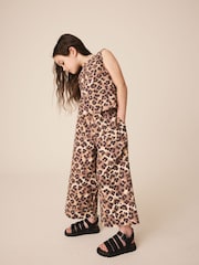 Leopard Print Top & Cuffed Trouser Set (3-16yrs) - Image 1 of 4