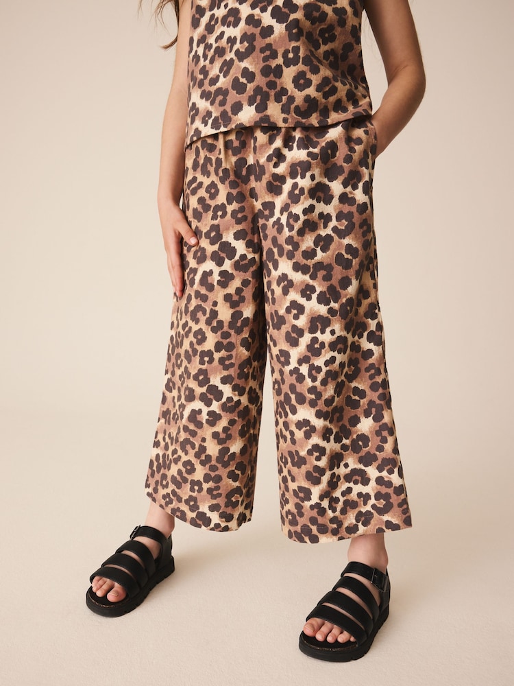 Leopard Print Top & Cuffed Trouser Set (3-16yrs) - Image 4 of 4