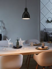 Eglo Black Priddy Single Pendant Ceiling Light - Image 1 of 3