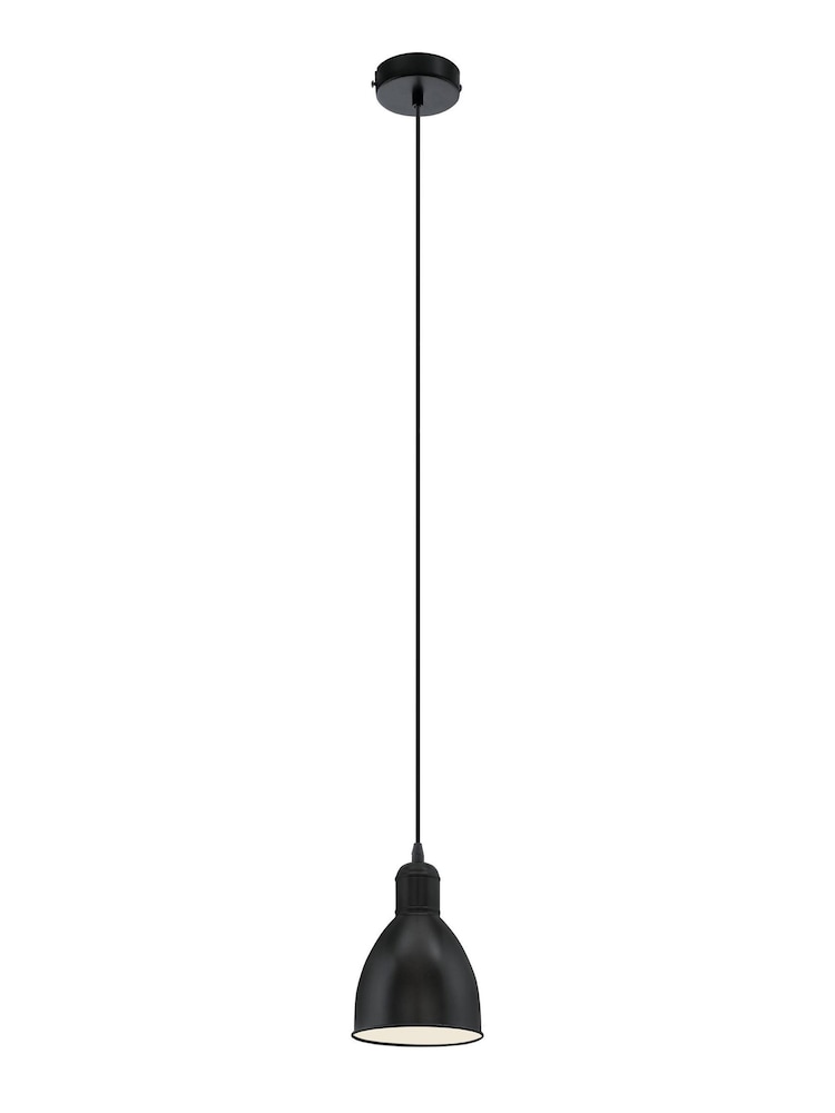 Eglo Black Priddy Single Pendant Ceiling Light - Image 2 of 3