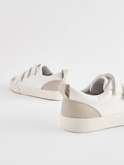 White Standard Fit (F) 3 Strap Touch Fastening Trainers - Image 5 of 5