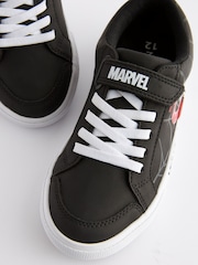 Schwarz - Venom Turnschuhe mit Klettverschluss und elastischen Schnürsenkeln - Image 4 of 6