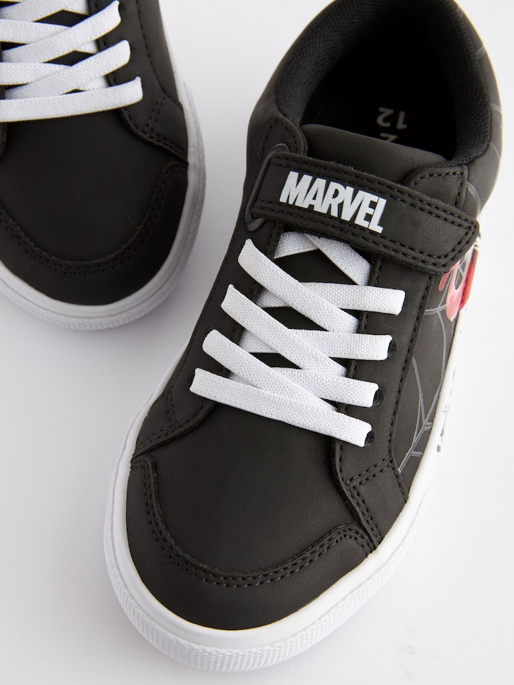Schwarz - Venom Turnschuhe mit Klettverschluss und elastischen Schnürsenkeln - Image 4 of 6