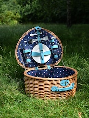 Beau And Elliot Heart Shaped Filled Picnic Basket For 2 - Image 2 of 4