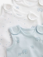 Blue Premature Baby Vest Bodysuits 3 Pack - Image 6 of 6