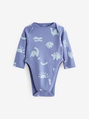 Bleu - Lot de 3 bodys à manches longues contre la dysplasie de la hanche bébé - Image 2 de 6