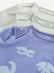Bleu - Lot de 3 bodys à manches longues contre la dysplasie de la hanche bébé - Image 6 de 6