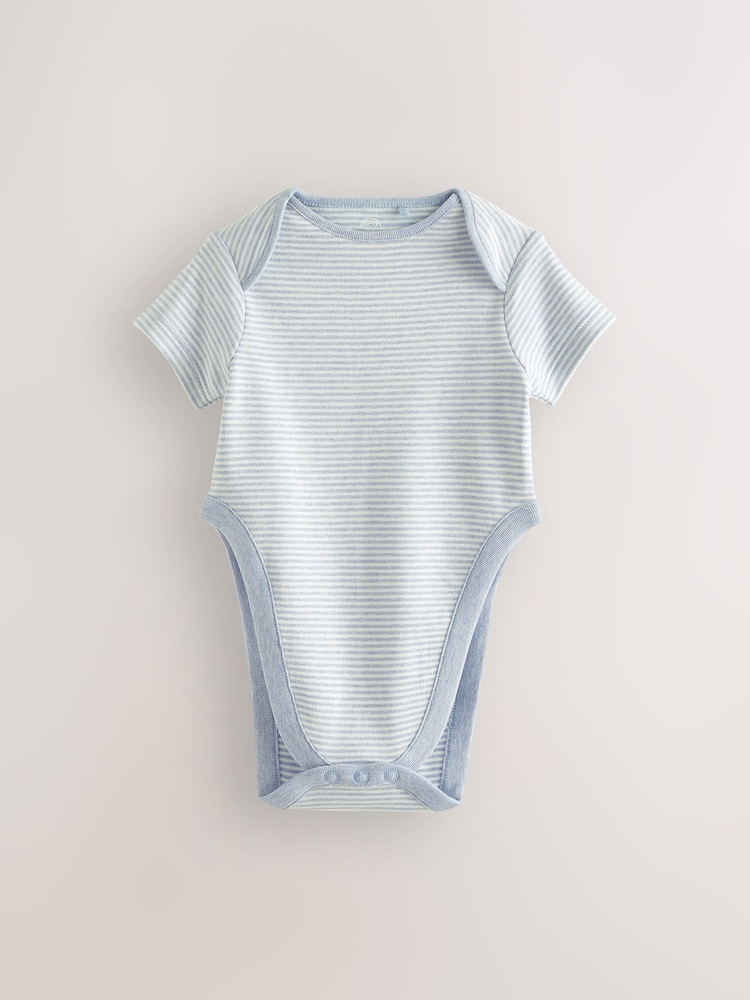 Blue Star Baby Hip Dysplasia Short Sleeve Bodysuits 3 Pack - Image 2 of 6