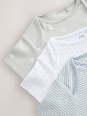 Blue Star Baby Hip Dysplasia Short Sleeve Bodysuits 3 Pack - Image 6 of 6