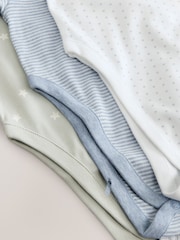 Blue Star Baby Hip Dysplasia Short Sleeve Bodysuits 3 Pack - Image 8 of 9