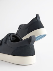 Navy Blue Standard Fit (F) 3 Strap Touch Fastening Trainers - Image 5 of 5