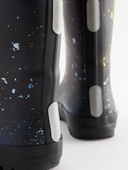 Farbspritzmuster, Blau - Thinsulate Warm gefütterte Gummistiefel mit Umschlagschaft - Bild 3 von 6