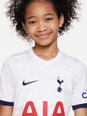 Nike White Jr. Tottenhm Hotspur 23/24 Stadium Home Football Shirt - Image 4 of 10