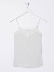 FatFace Grey V-Neck Lace Vest - Image 4 of 4