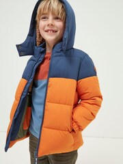 Orange - FatFace Wattierte Jacke - Bild 1 von 5