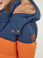 Orange - FatFace Wattierte Jacke - Bild 3 von 5