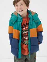 Grün - FatFace Wattierte Jacke - Bild 1 von 6