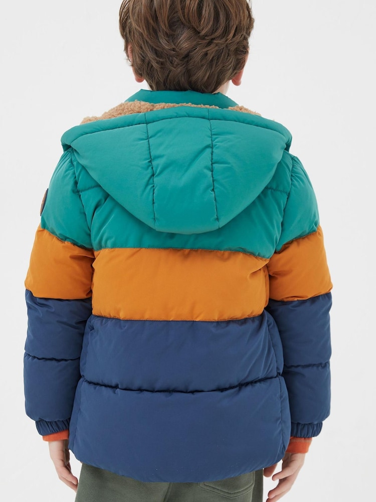 Grün - FatFace Wattierte Jacke - Bild 2 von 6