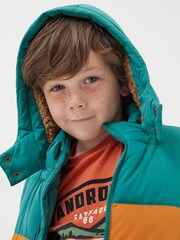 Grün - FatFace Wattierte Jacke - Bild 3 von 6