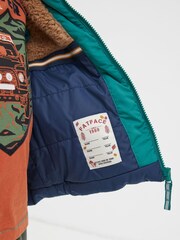 Grün - FatFace Wattierte Jacke - Bild 4 von 6