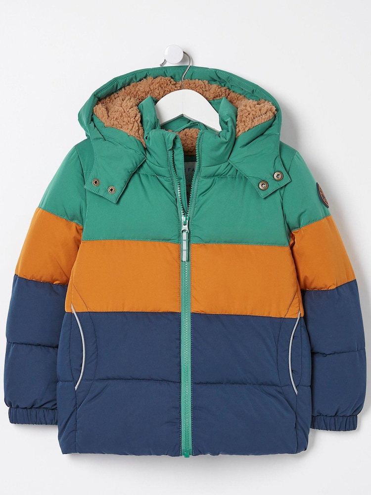 Grün - FatFace Wattierte Jacke - Bild 6 von 6