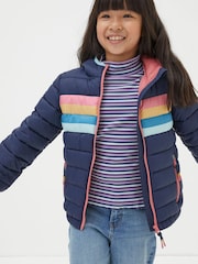 Blau - FatFace Wattierte Jacke - Bild 1 von 5