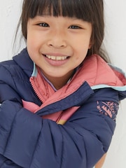 Blau - FatFace Wattierte Jacke - Bild 3 von 5