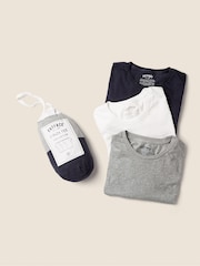 FatFace Blue T-Shirt 3 Pack - Image 1 of 4