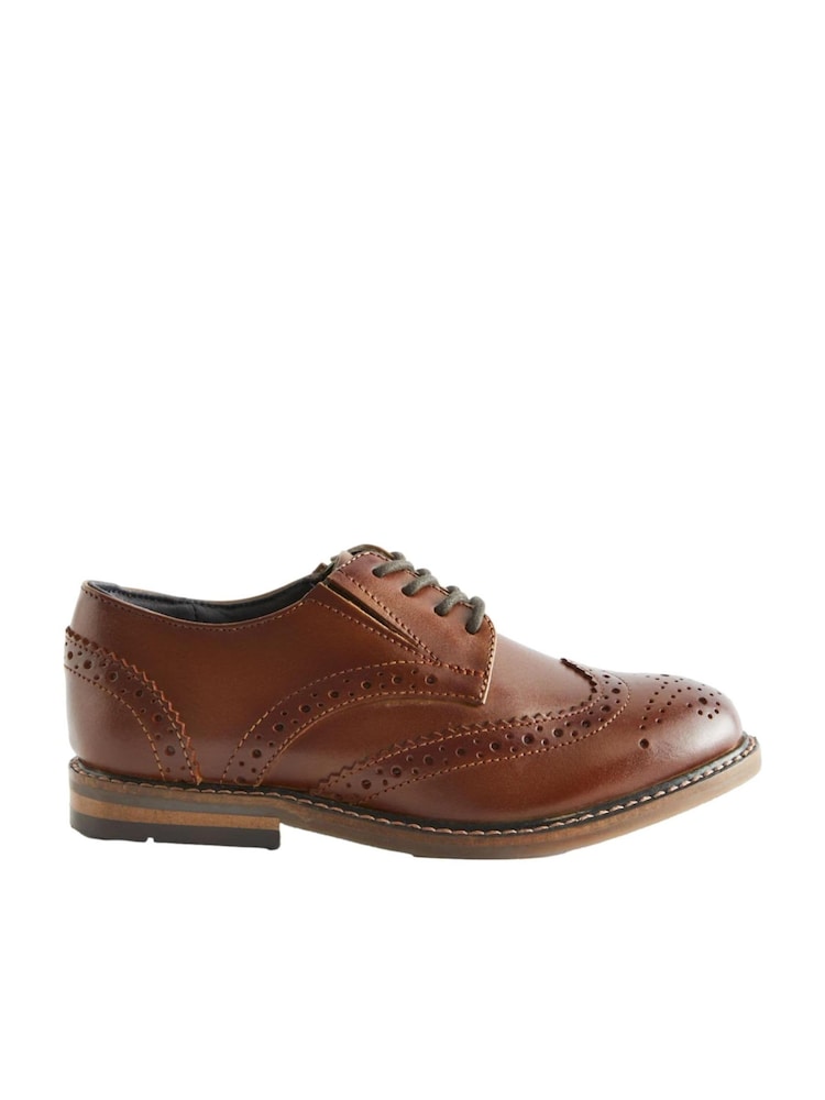 Rjava - Brogue čevlji z vezalkami - Slika 2 iz 5 Rjava - Brogue čevlji z vezalkami - Slika 2 iz 5