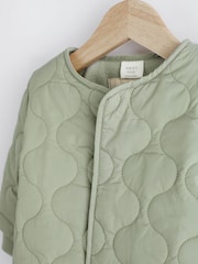 Sage Green Baby Quilted Jacket (0mths-2yrs) - Image 3 of 5