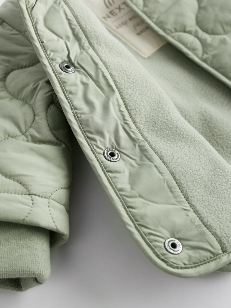 Sage Green Baby Quilted Jacket (0mths-2yrs) - Image 5 of 5