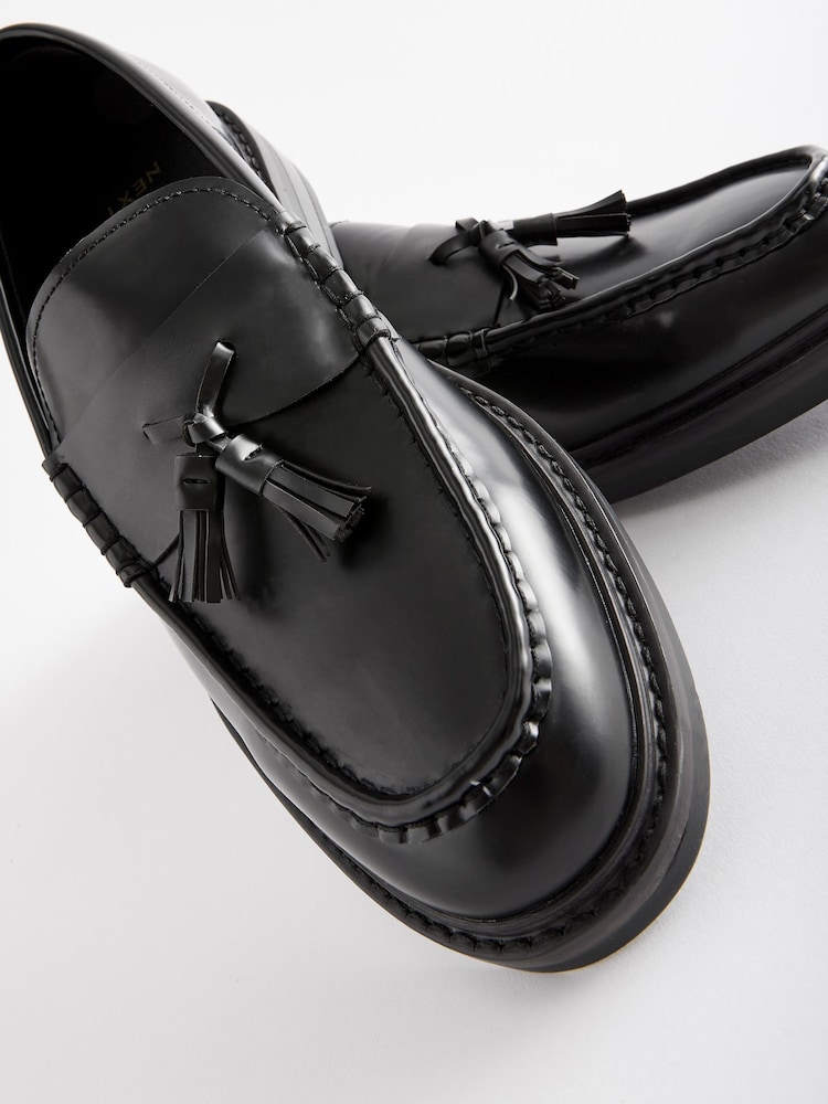 Black Chunky Tassel Loafers - Image 5 of 5