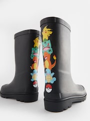 Pokemon Black Rubber Wellies - Image 1 of 5