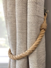 Laura Ashley Natural Jute Rope Tieback Pairs - Image 1 of 2