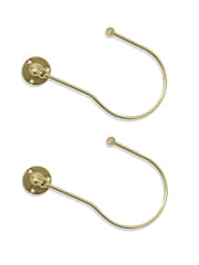 Laura Ashley Brass Gold Set of Two Swing Curtain Holdbacks - Image 2 of 3