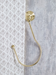 Laura Ashley Brass Gold Set of Two Swing Curtain Holdbacks - Image 3 of 3