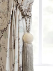 Laura Ashley Natural Theodora Tassel Curtain Tie Back - Image 1 of 2