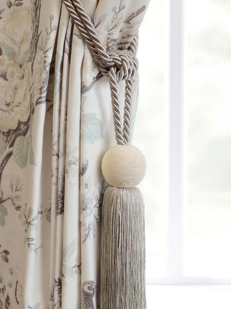 Laura Ashley Natural Theodora Tassel Curtain Tie Back - Image 1 of 2