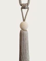 Laura Ashley Natural Theodora Tassel Curtain Tie Back - Image 2 of 2