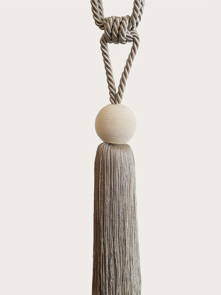 Laura Ashley Natural Theodora Tassel Curtain Tie Back - Image 2 of 2