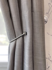Laura Ashley Silver Set of Two Ball End Swing Holdbacks - Image 1 of 3