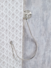 Laura Ashley Silver Set of Two Ball End Swing Holdbacks - Image 2 of 3